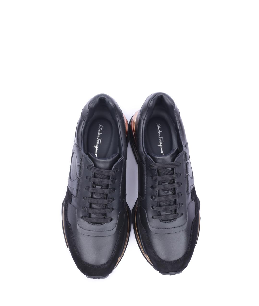 FERRAGAMO Кожаные кроссовки, фото 4