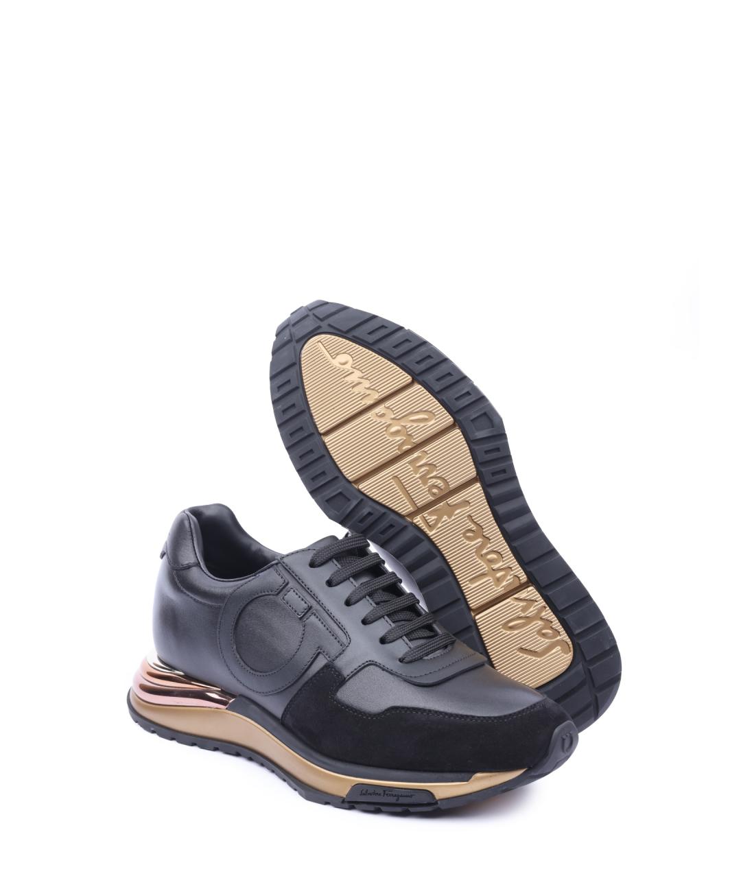 FERRAGAMO Кожаные кроссовки, фото 5