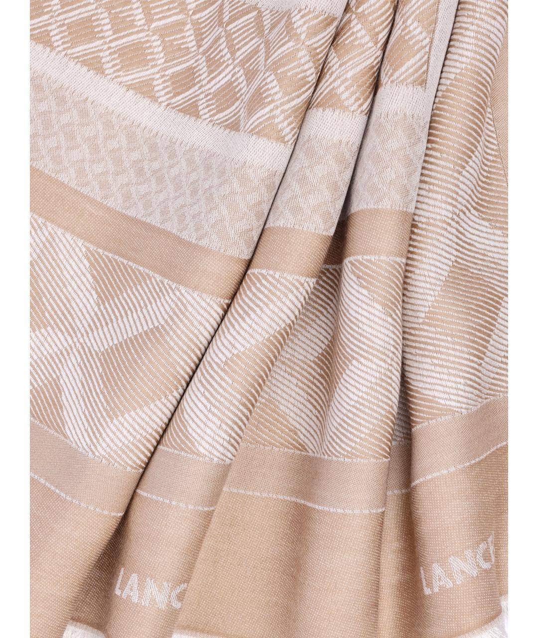 LANCEL Бежевый шарф, фото 2