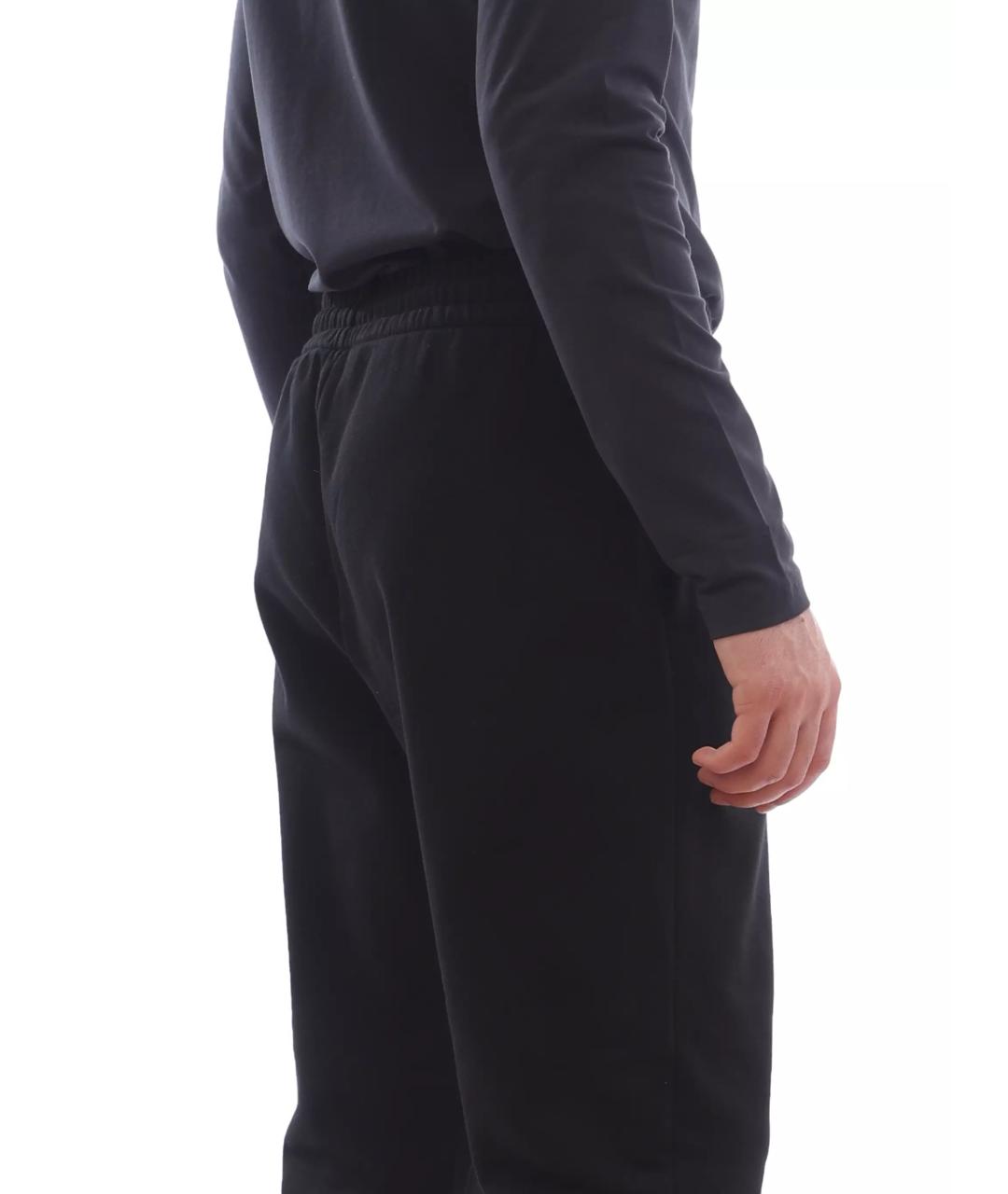 EA7 Черные хлопковые повседневные брюки, фото 5