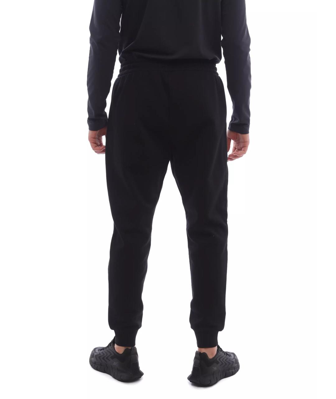 EA7 Черные хлопковые повседневные брюки, фото 4