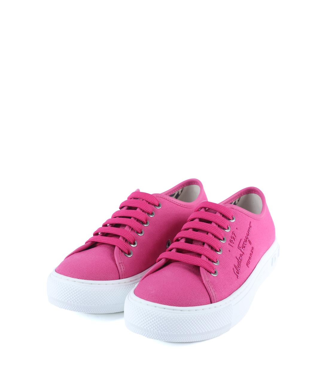 FERRAGAMO Розовые кеды, фото 2