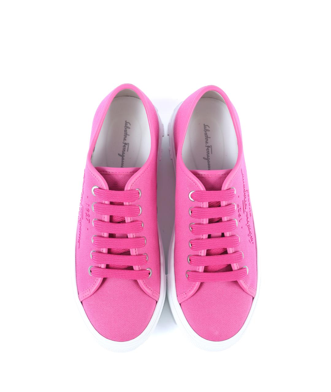 FERRAGAMO Розовые кеды, фото 5