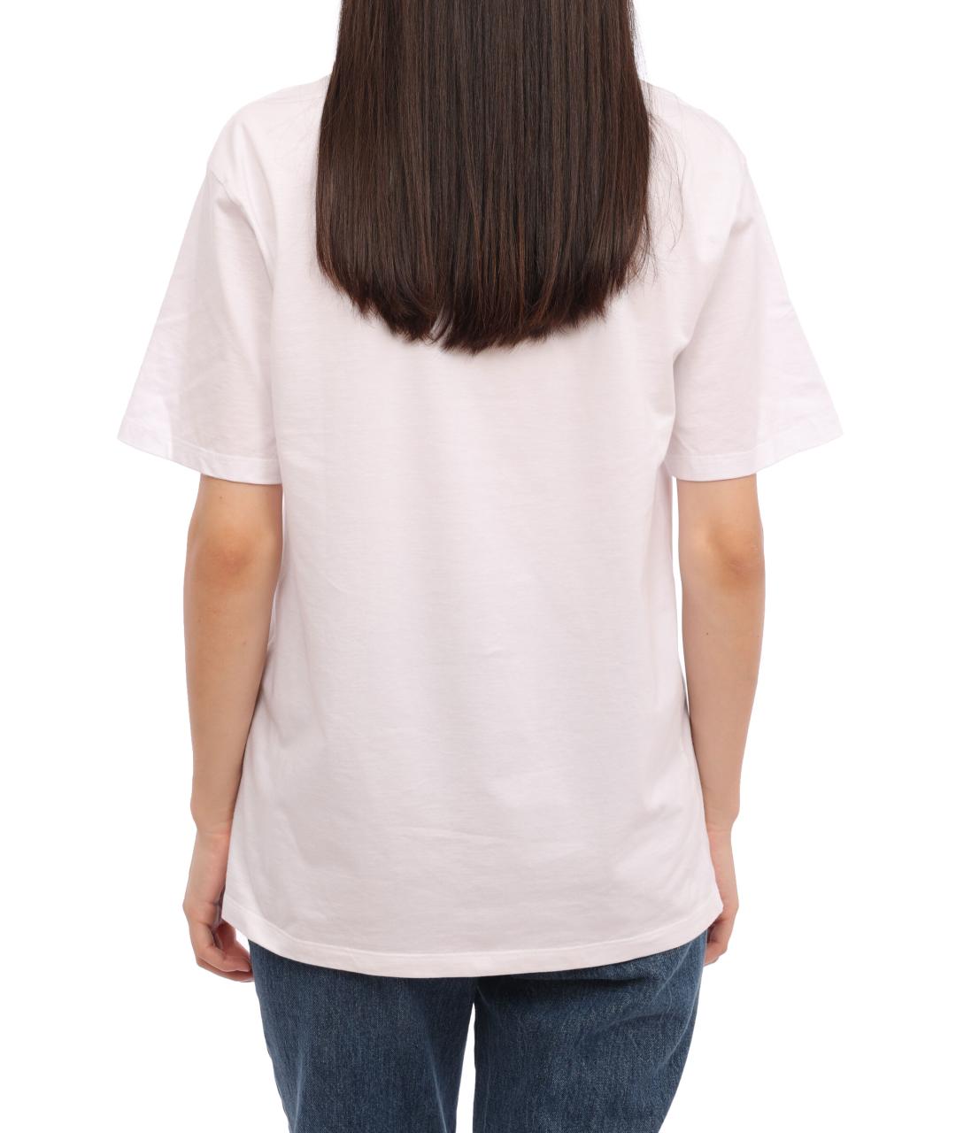 ALEXANDER MCQUEEN Белая хлопковая футболка, фото 4