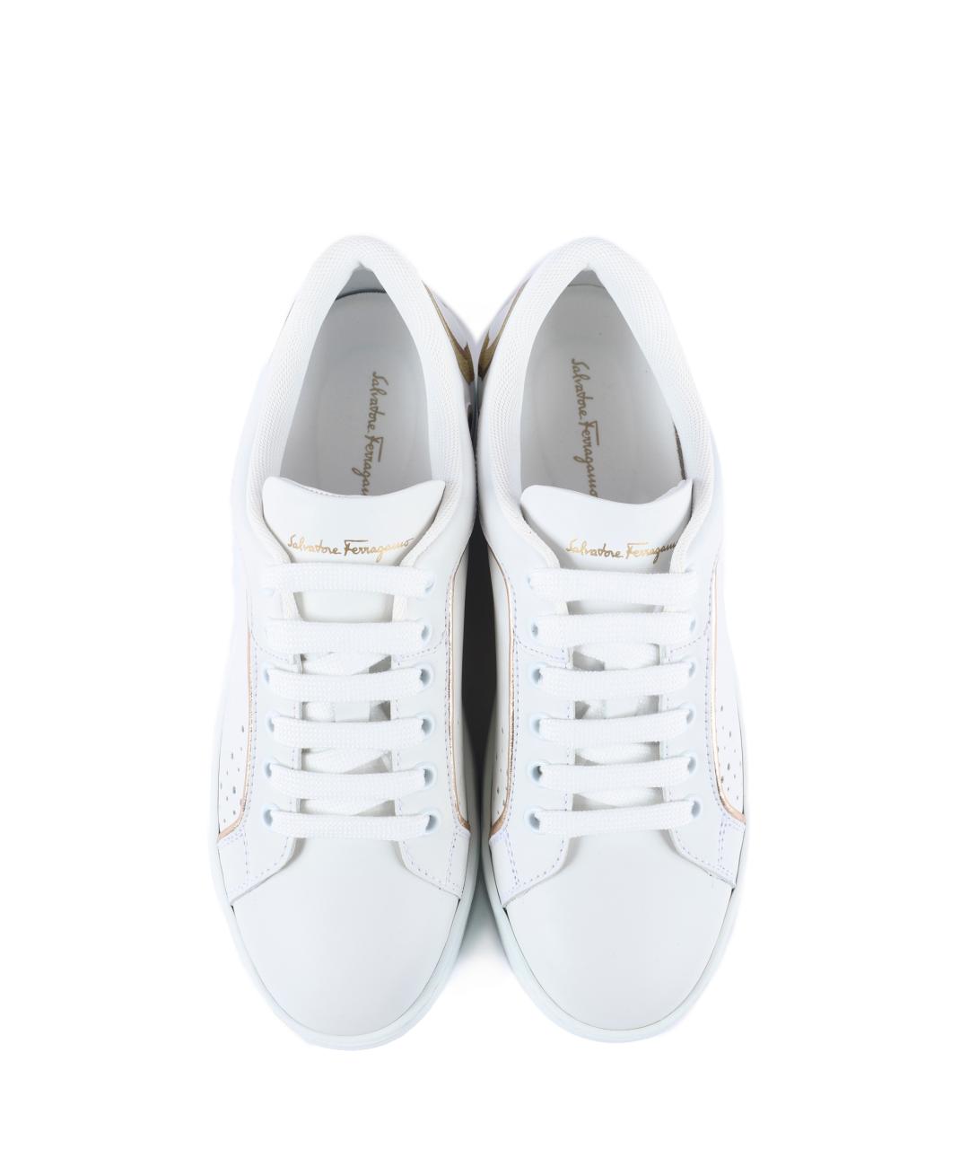FERRAGAMO Белые кроссовки, фото 4