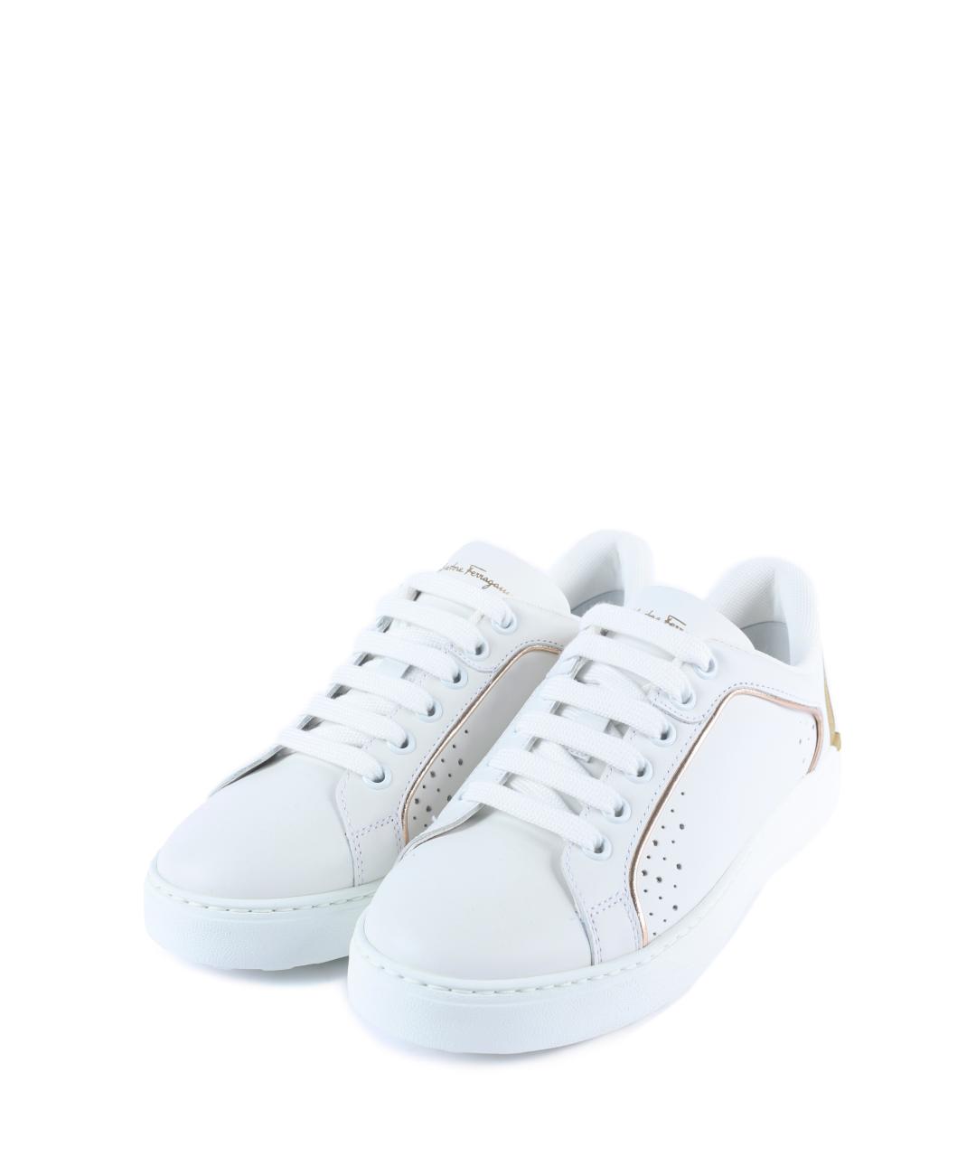 FERRAGAMO Белые кроссовки, фото 2
