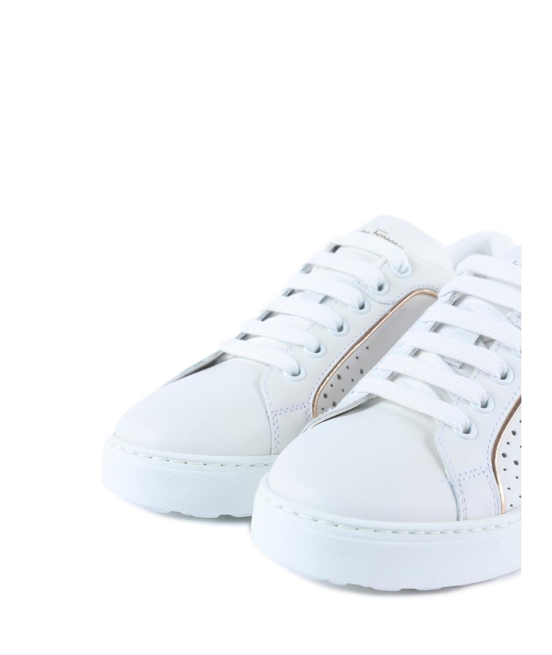 FERRAGAMO Белые кроссовки, фото 6