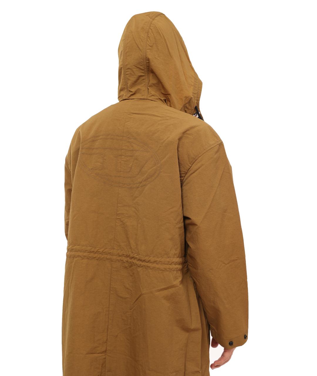 DIESEL Коричневый тренч / плащ, фото 7