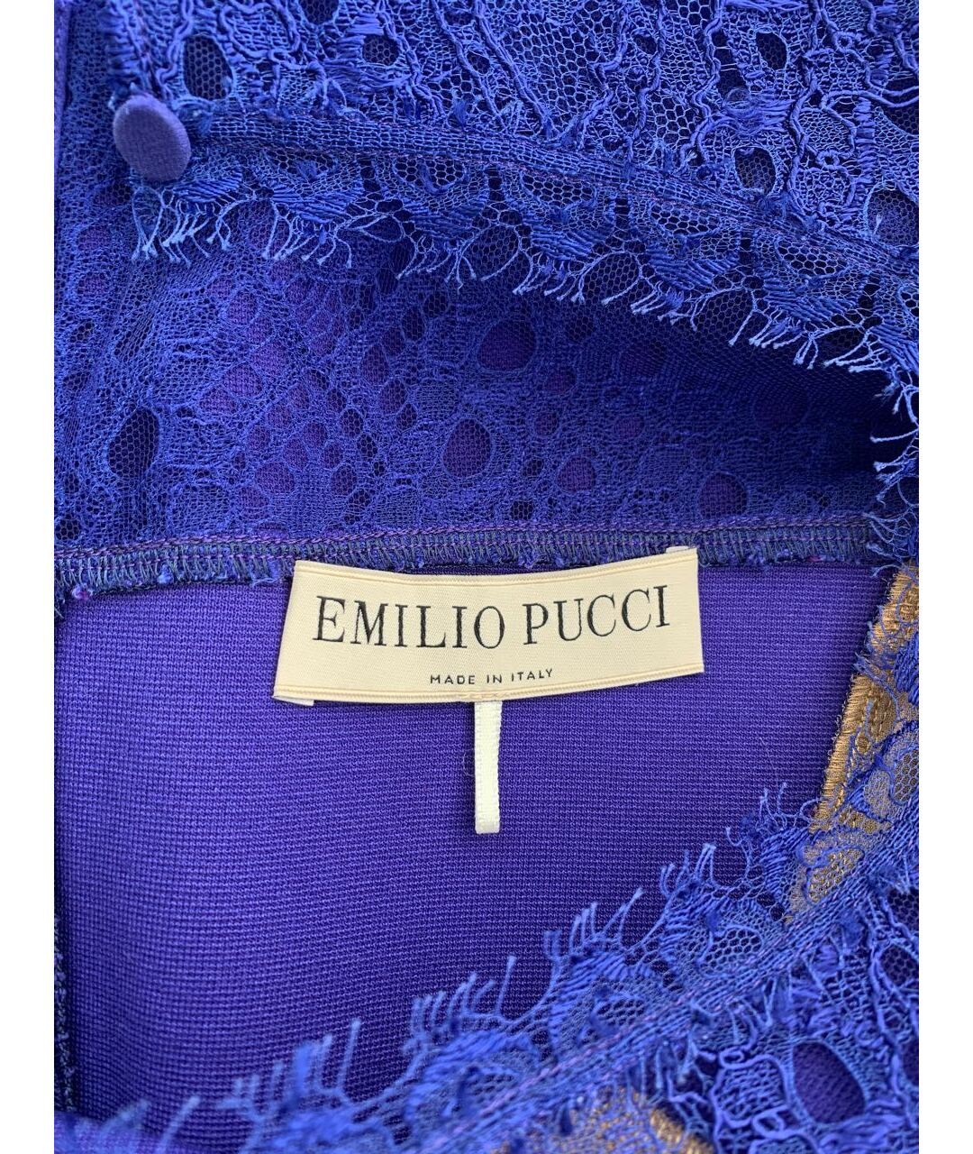 EMILIO PUCCI Фиолетовое вискозное повседневное платье, фото 3