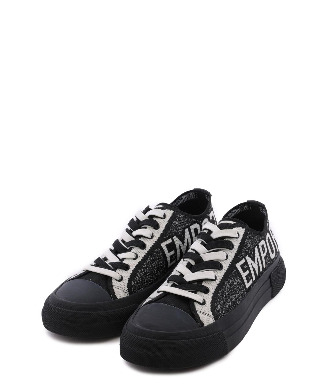 EMPORIO ARMANI Текстильные низкие кроссовки / кеды, фото 8