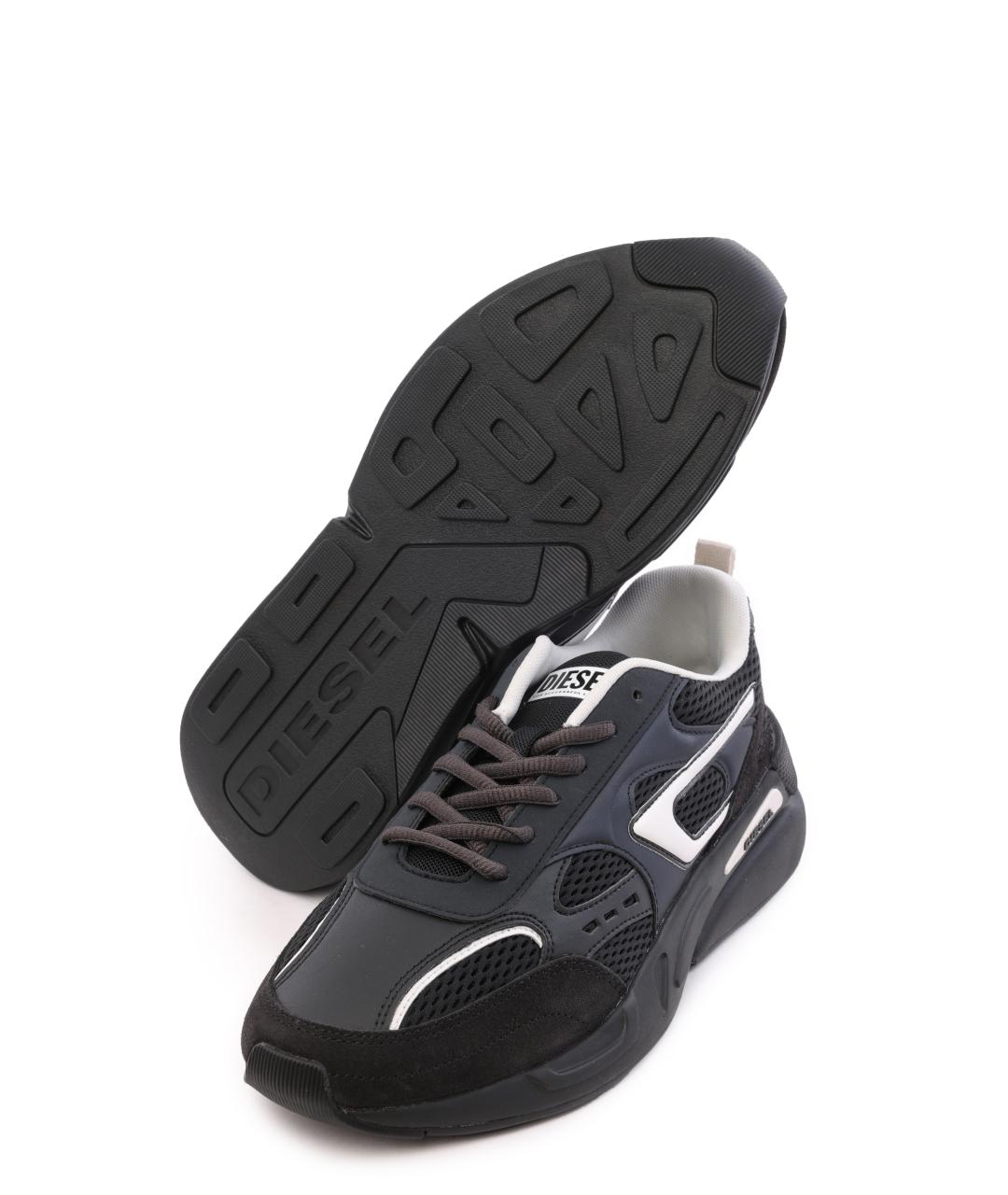 DIESEL Черные низкие кроссовки / кеды, фото 4