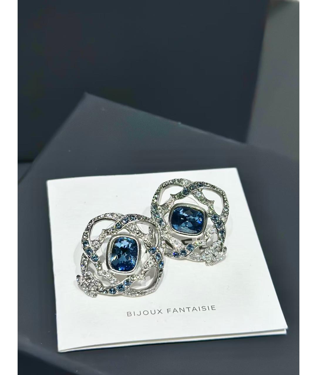 CHANEL Синие серьги, фото 5