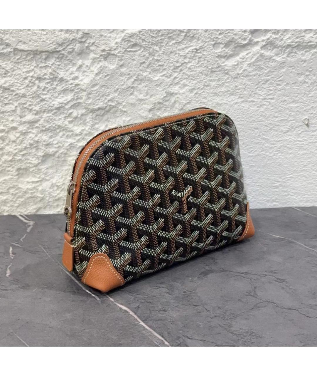 GOYARD Черная косметичка, фото 2