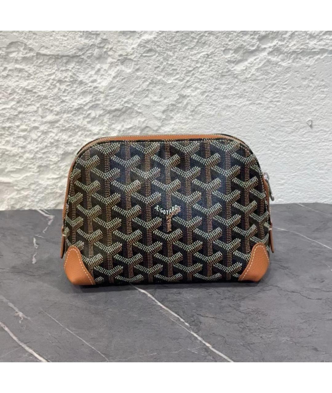 GOYARD Черная косметичка, фото 7