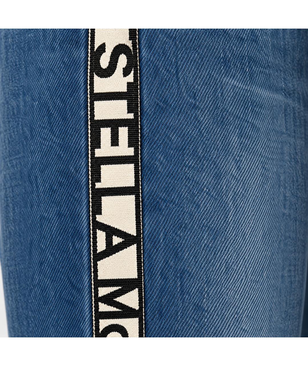 STELLA MCCARTNEY Голубые хлопко-эластановые джинсы слим, фото 2