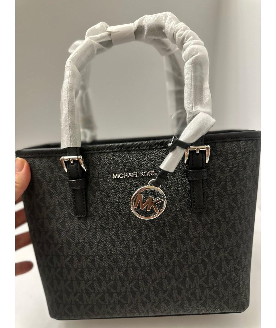 MICHAEL KORS Черная сумка тоут, фото 9