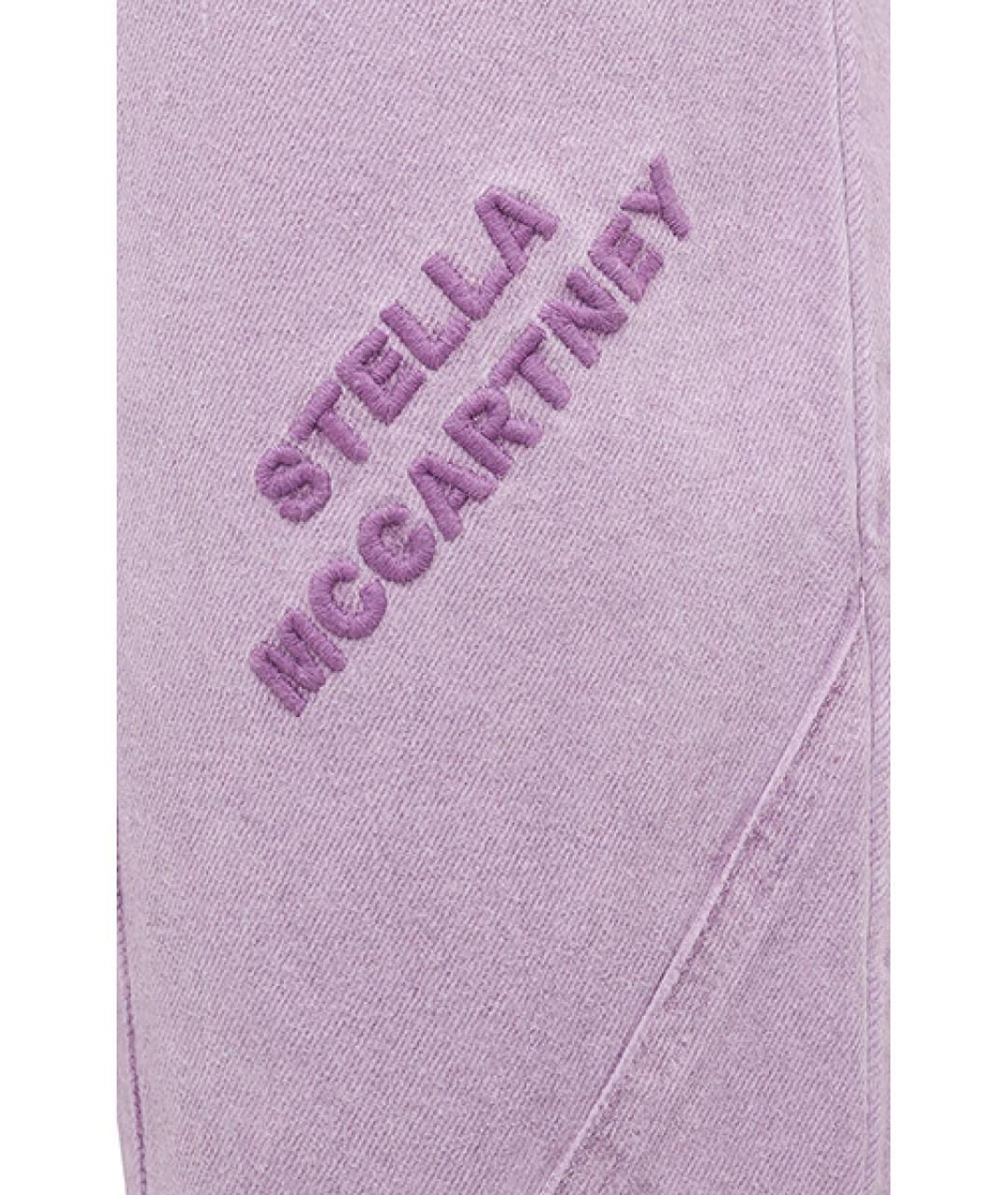 STELLA MCCARTNEY Розовые хлопко-эластановые джинсы слим, фото 6