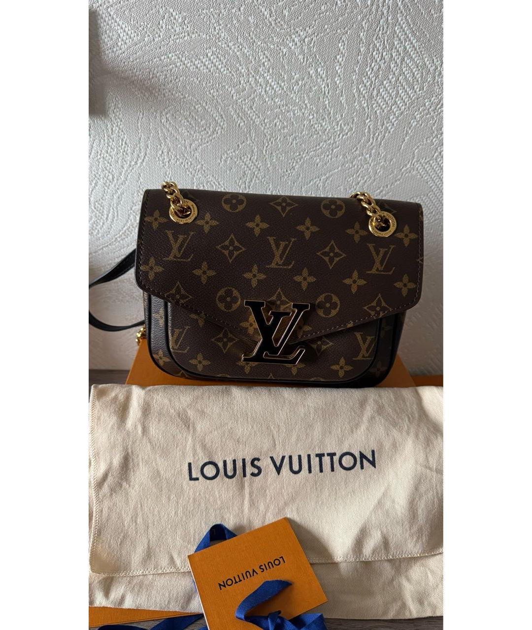 LOUIS VUITTON Коричневая сумка через плечо, фото 6