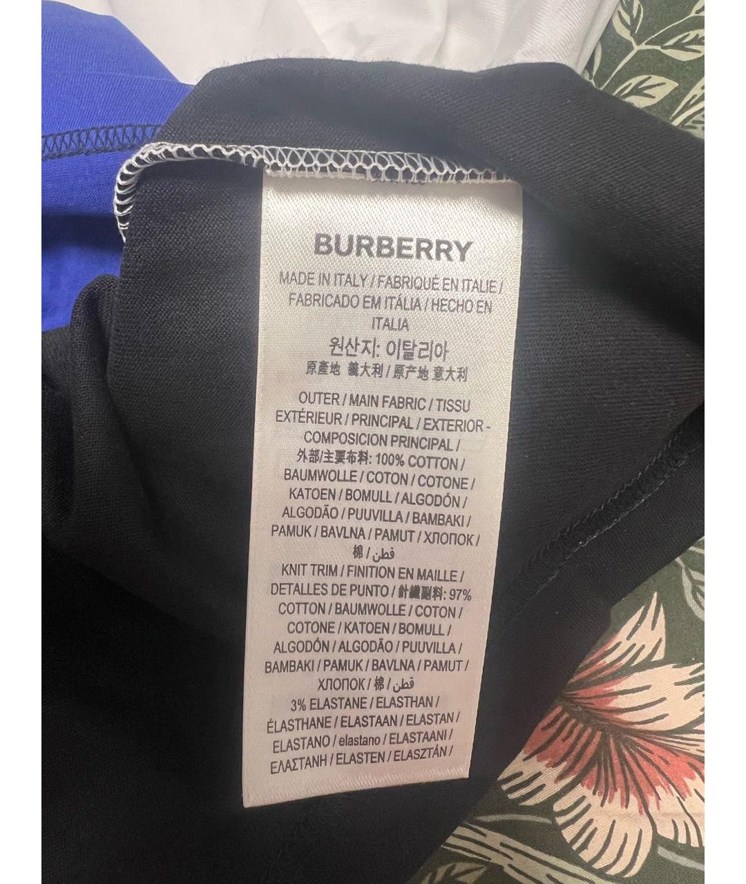 BURBERRY Мульти хлопковая футболка, фото 6