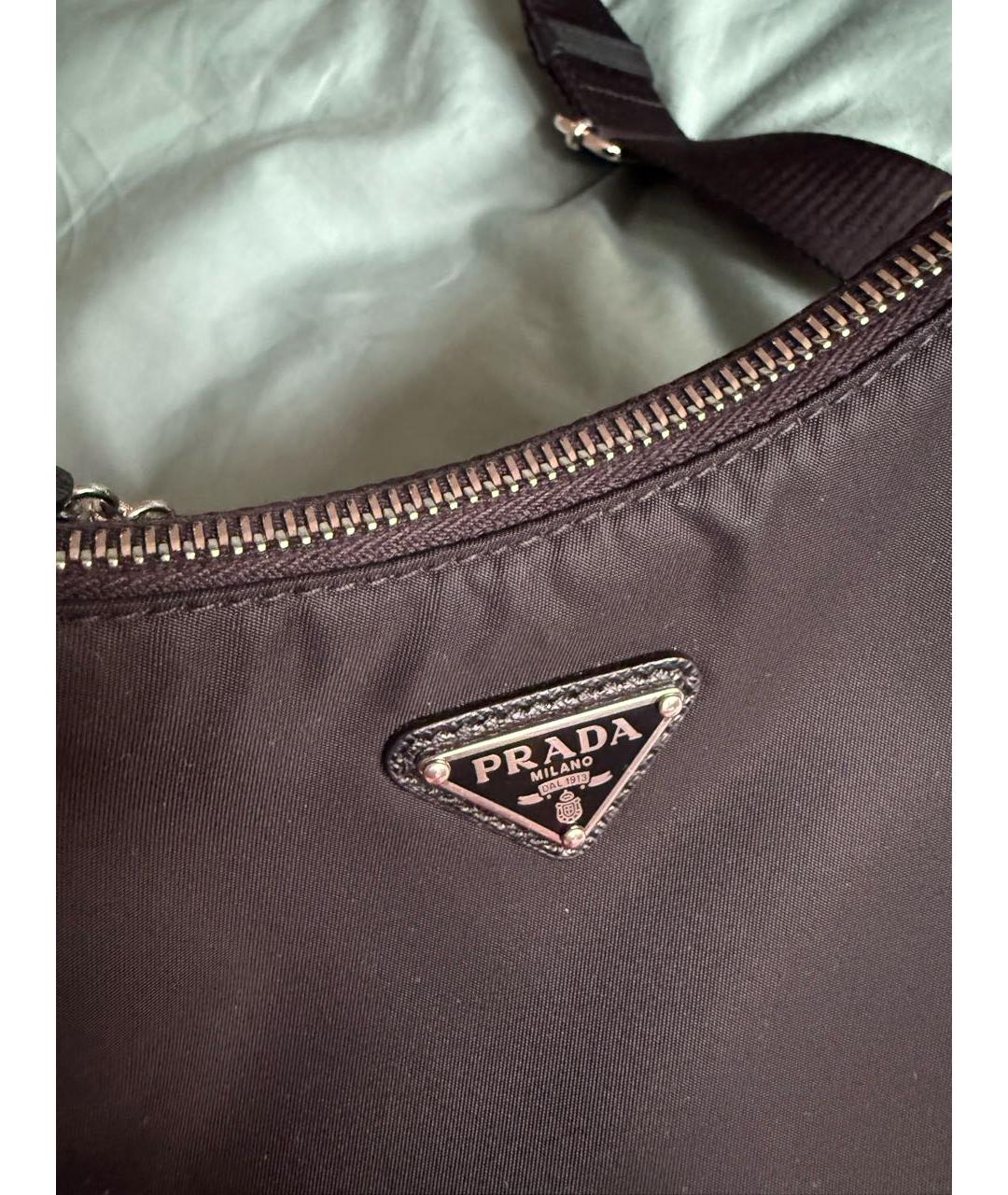 PRADA Черная синтетическая сумка через плечо, фото 2