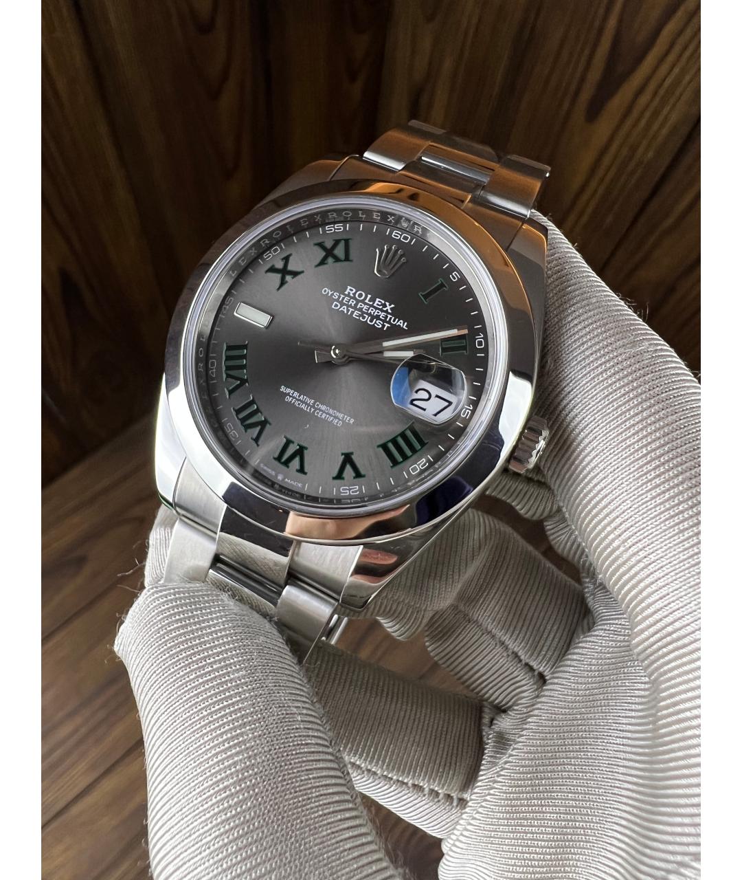 ROLEX Серебряные часы, фото 3