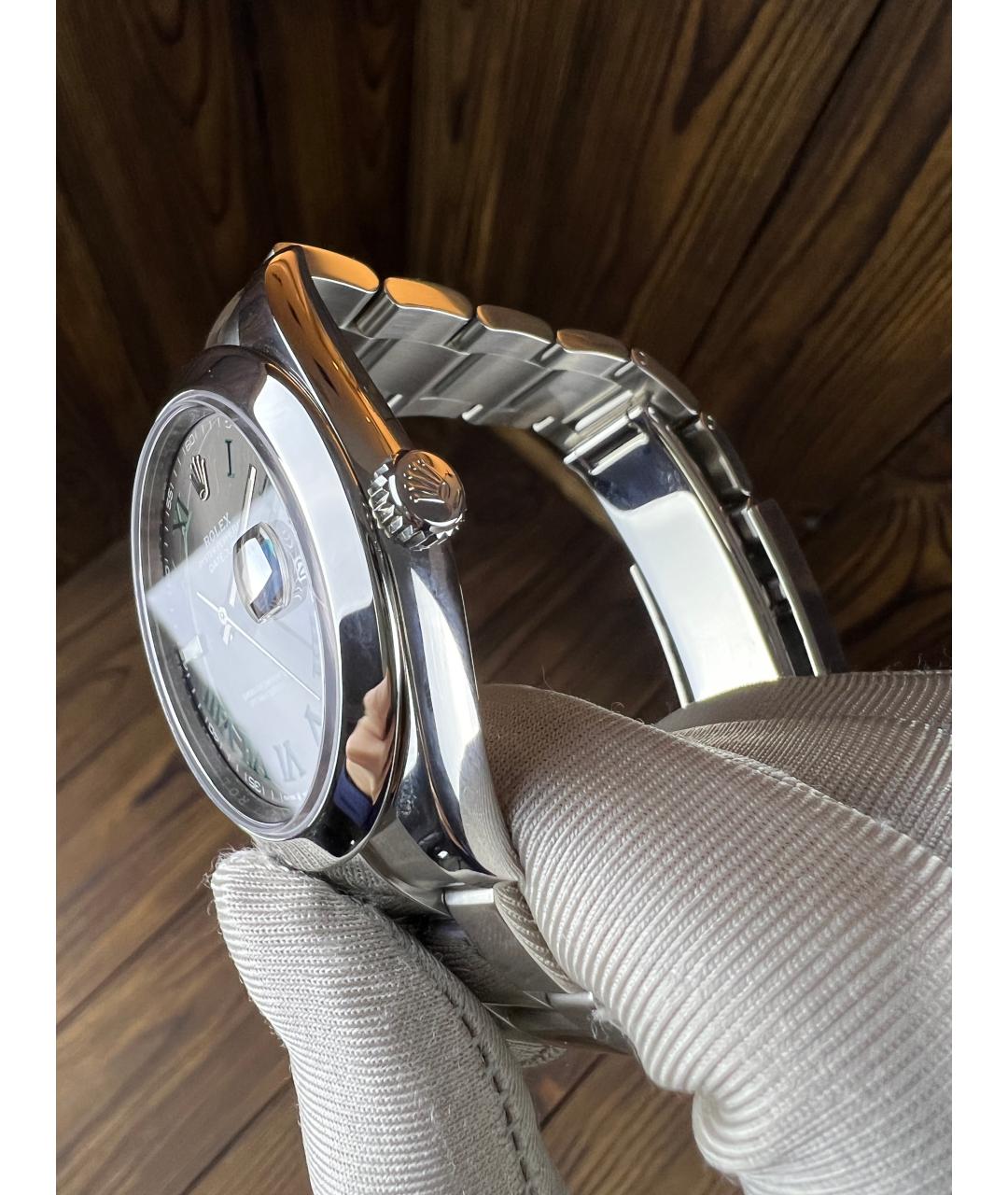 ROLEX Серебряные часы, фото 4
