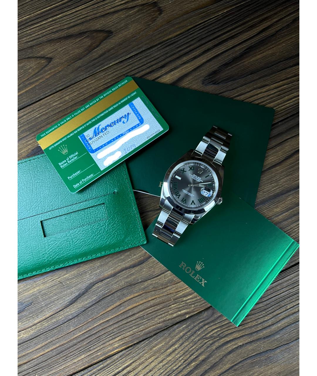 ROLEX Серебряные часы, фото 2