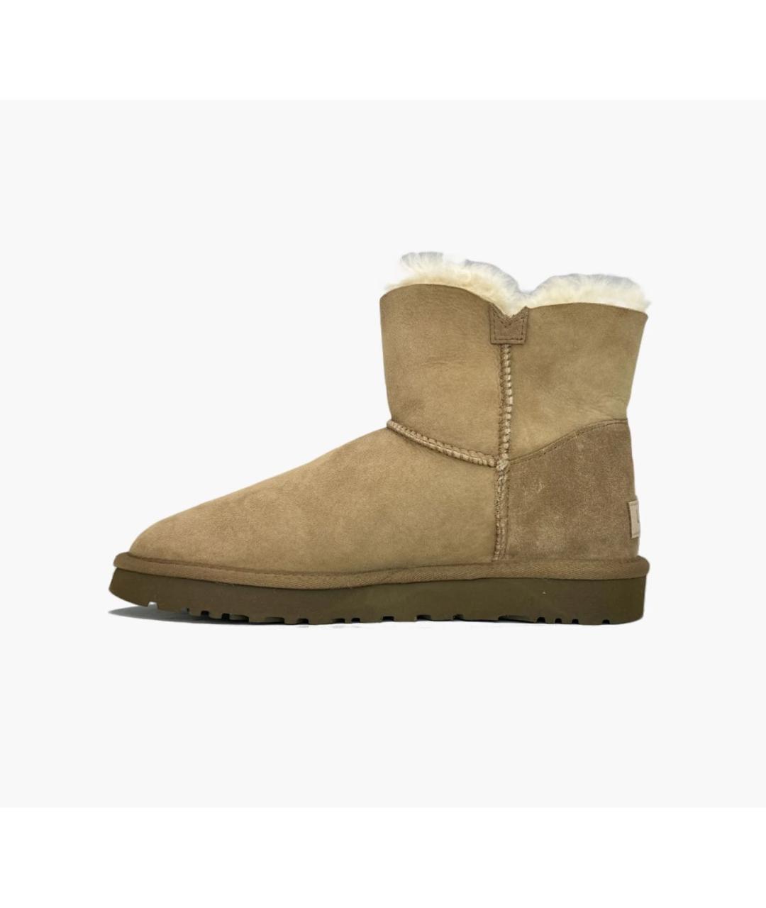 UGG AUSTRALIA Бежевые замшевые полусапоги, фото 8