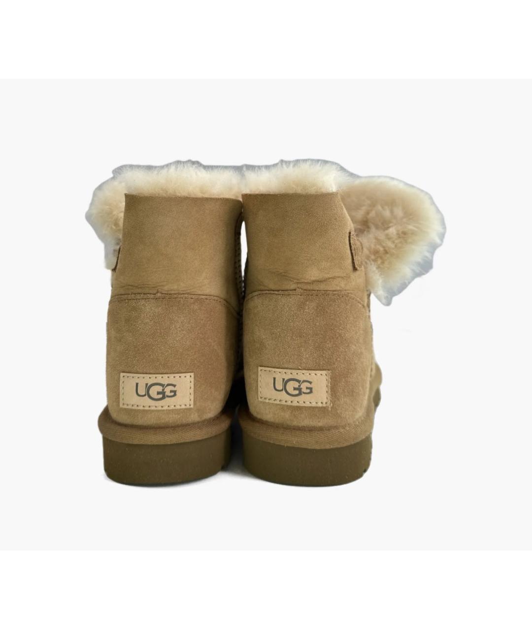 UGG AUSTRALIA Бежевые замшевые полусапоги, фото 2