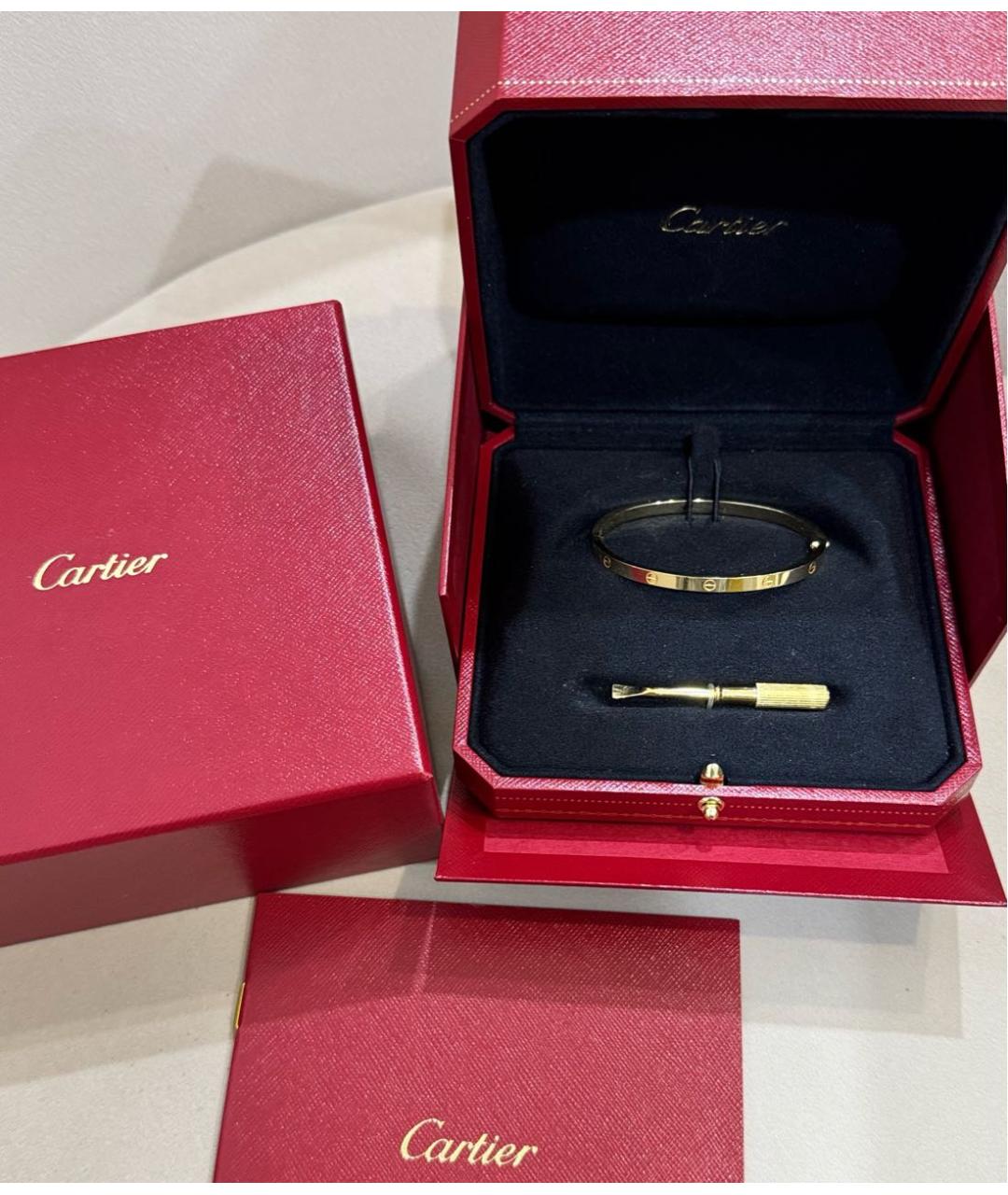 CARTIER Желтый браслет из желтого золота, фото 3