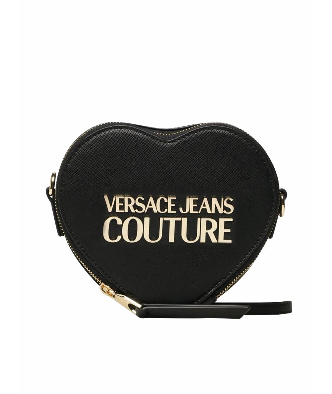 VERSACE JEANS COUTURE Черная сумка через плечо из искусственной кожи, фото 1