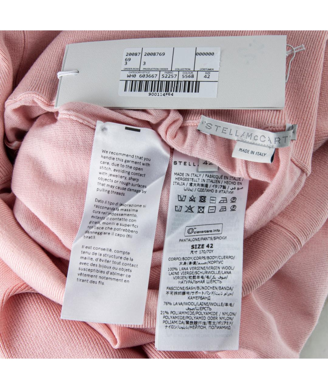 STELLA MCCARTNEY Розовые шерстяные кюлоты, фото 7