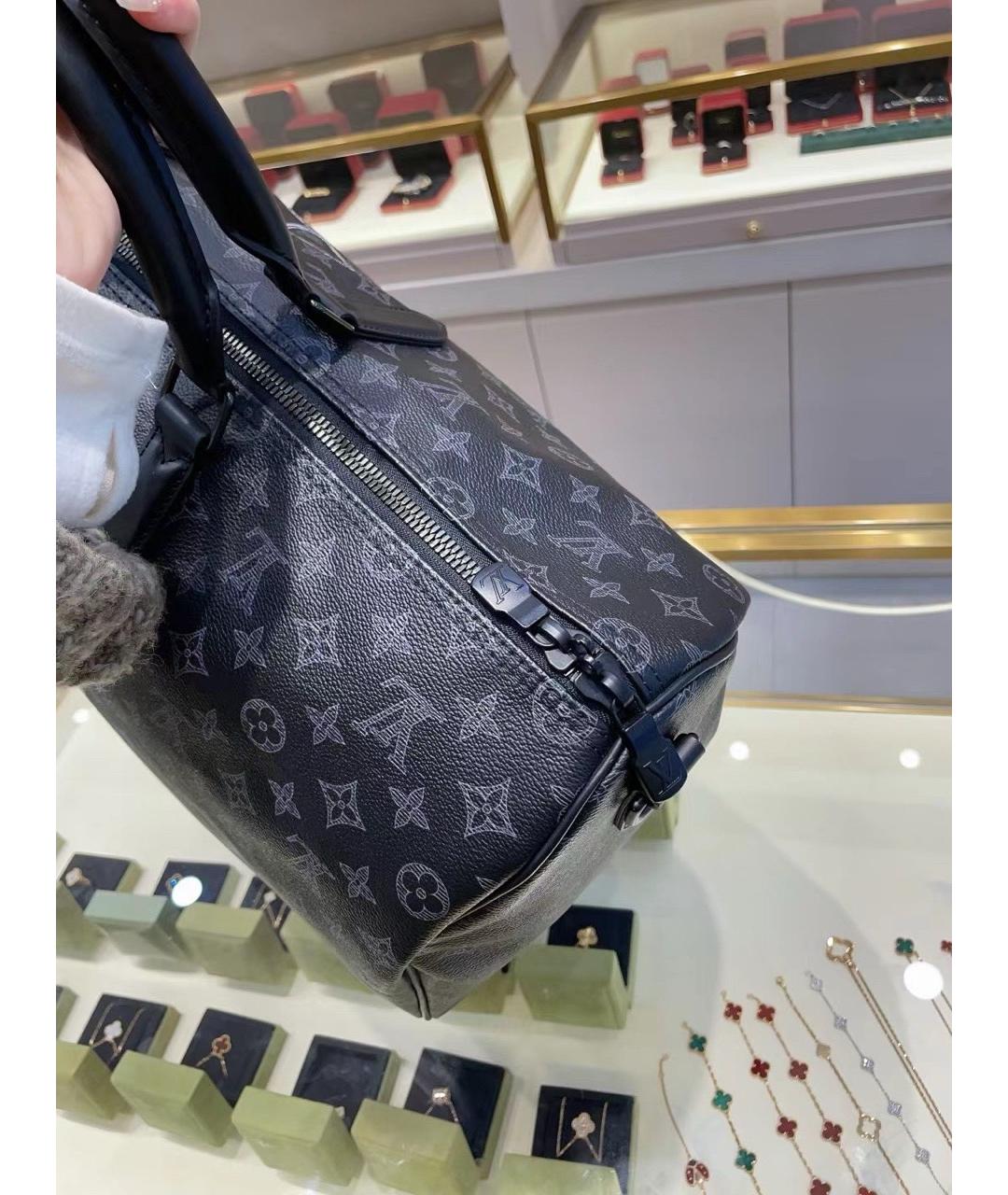 LOUIS VUITTON Черная дорожная/спортивная сумка, фото 4