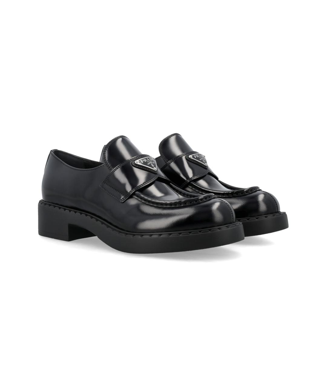 PRADA Черные кожаные ботинки, фото 2