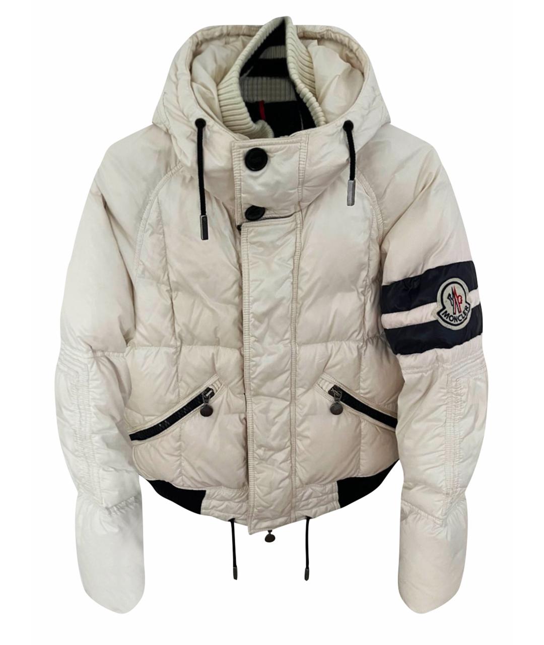 MONCLER Бежевый пуховик, фото 1