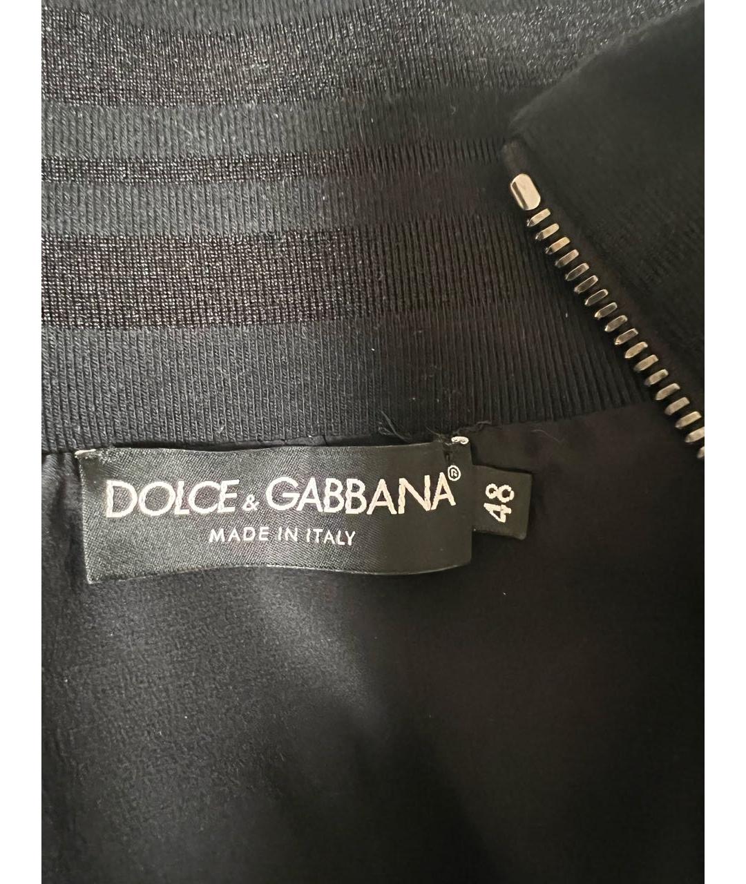 DOLCE&GABBANA Черный бархатный кардиган, фото 5