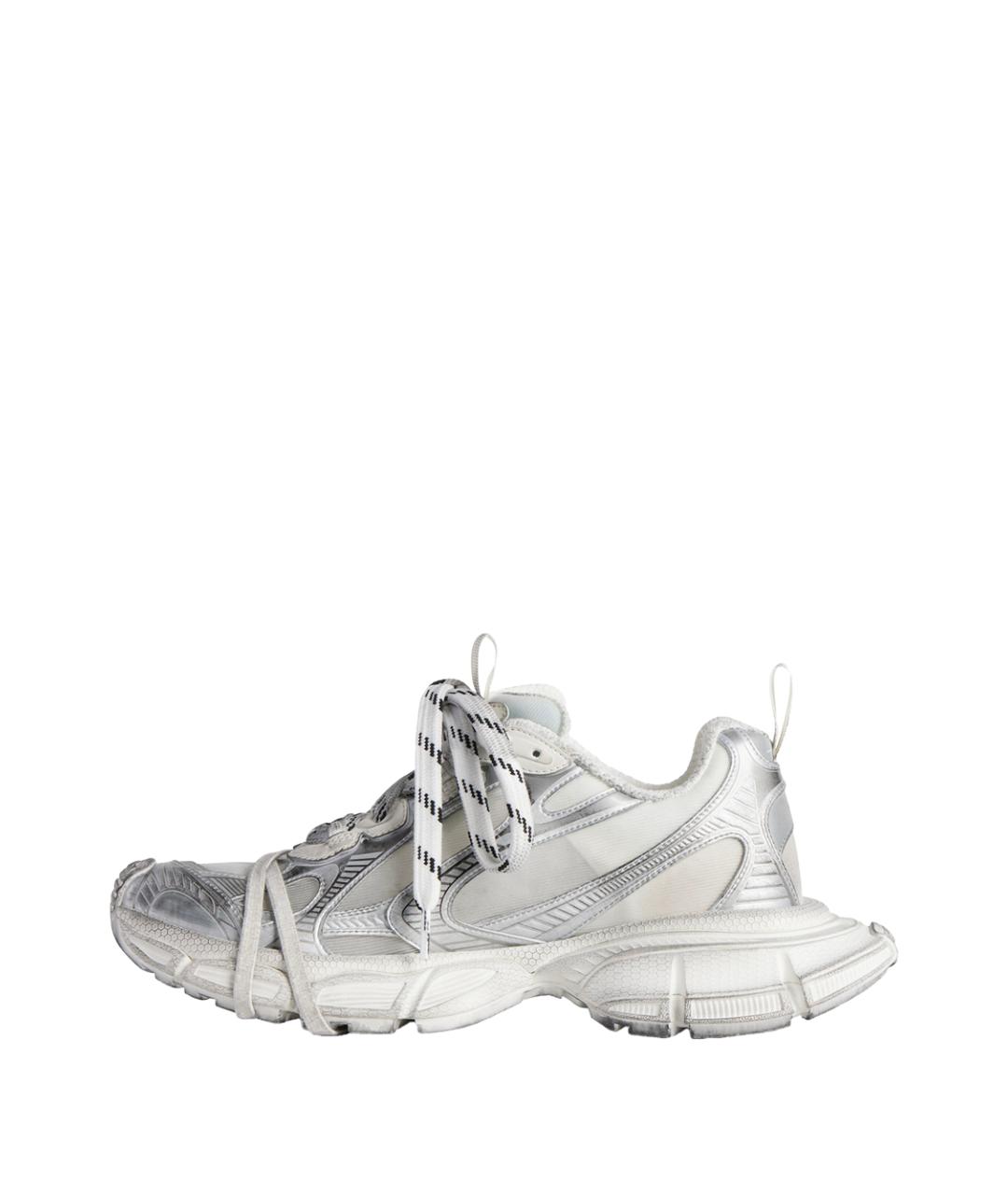 BALENCIAGA Серые синтетические низкие кроссовки / кеды, фото 3