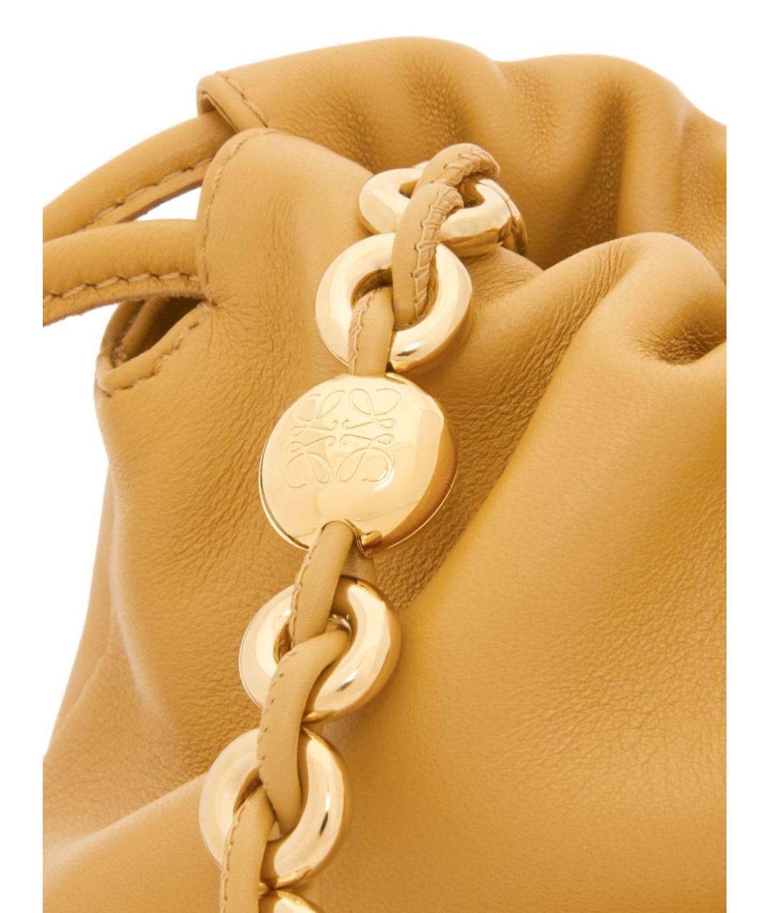 LOEWE Желтая кожаная сумка через плечо, фото 3