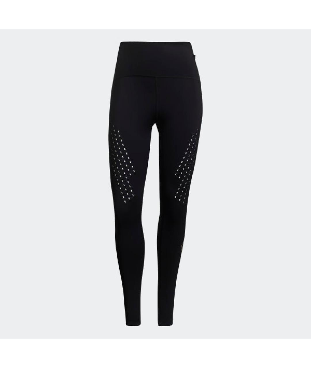 ADIDAS BY STELLA MCCARTNEY Черные полиэстеровые леггинсы и велосипедки, фото 4