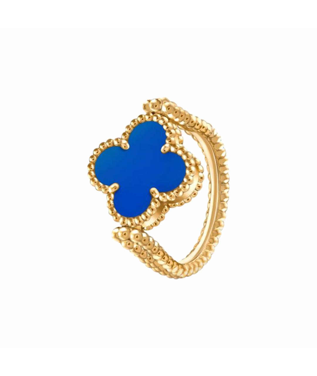 VAN CLEEF & ARPELS Синее кольцо из желтого золота, фото 1