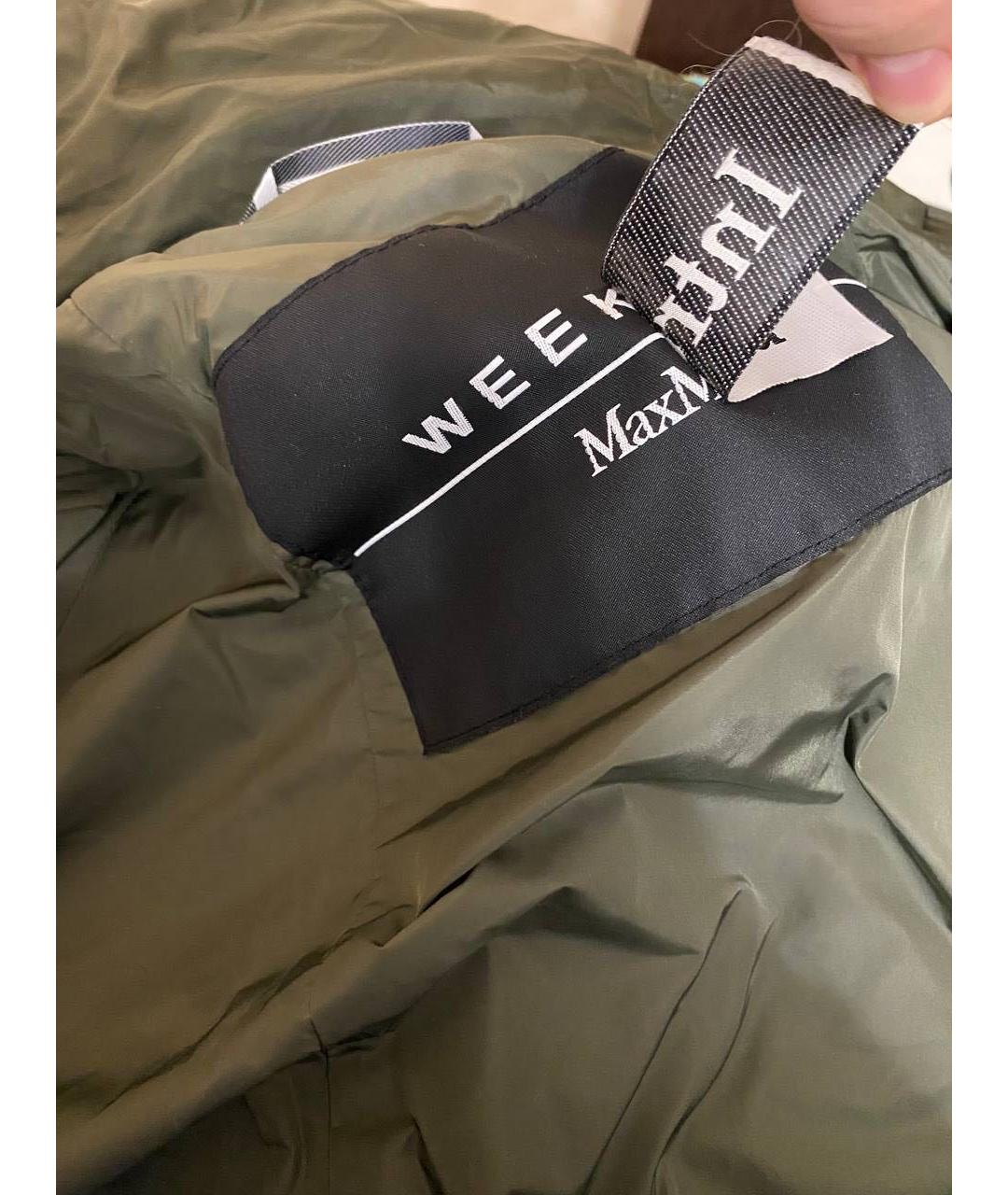 WEEKEND MAX MARA Хаки куртка, фото 7