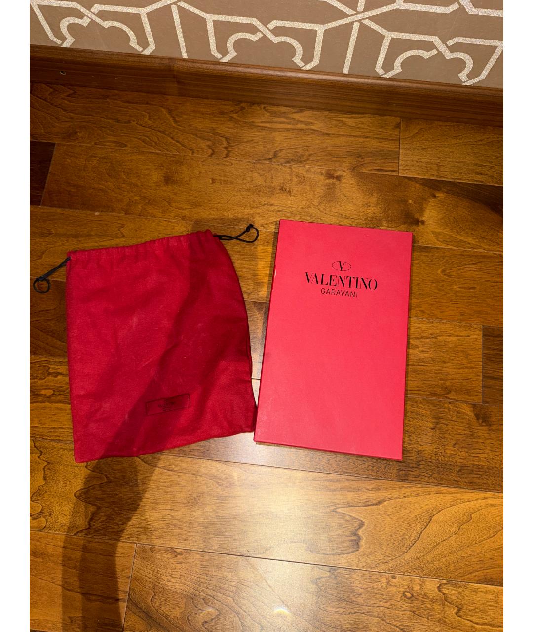 VALENTINO Золотые кожаные балетки, фото 6