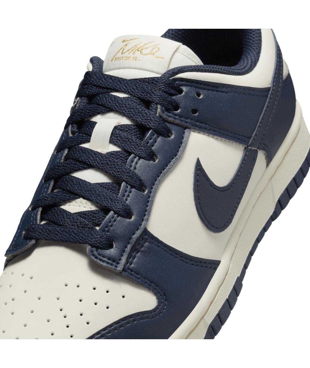 NIKE Темно-синие кожаные кроссовки, фото 6