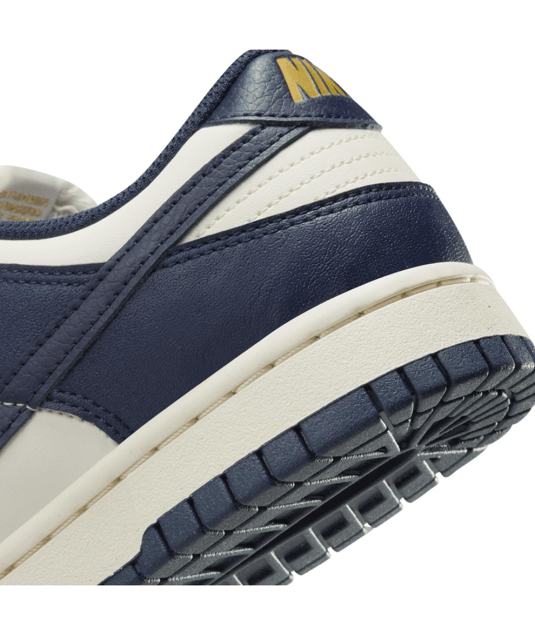 NIKE Темно-синие кожаные кроссовки, фото 5