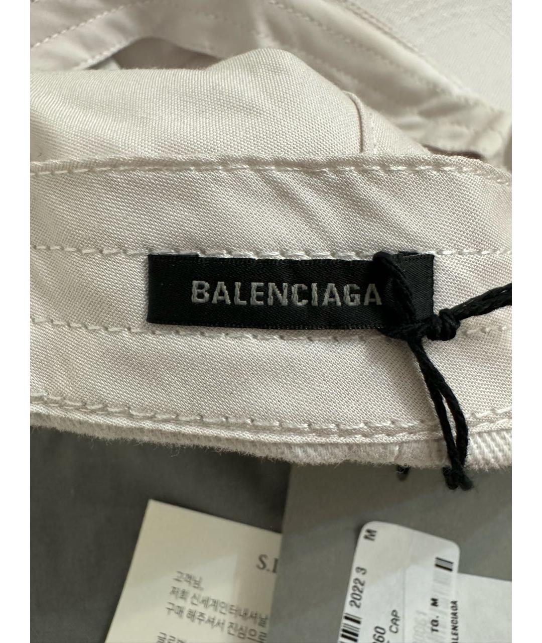 BALENCIAGA Белая кепка/бейсболка, фото 4