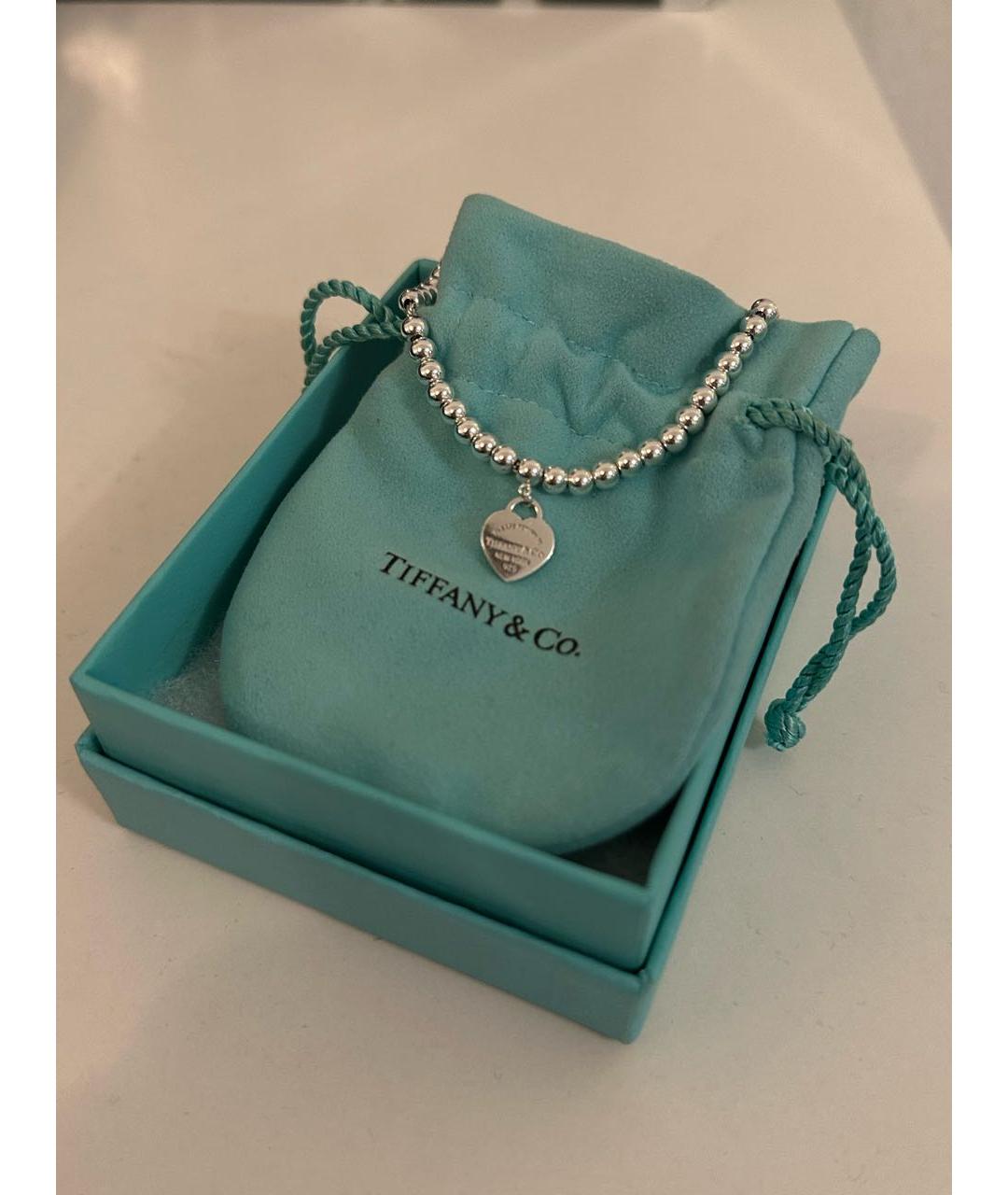 TIFFANY&CO Серебрянный серебряный браслет, фото 2