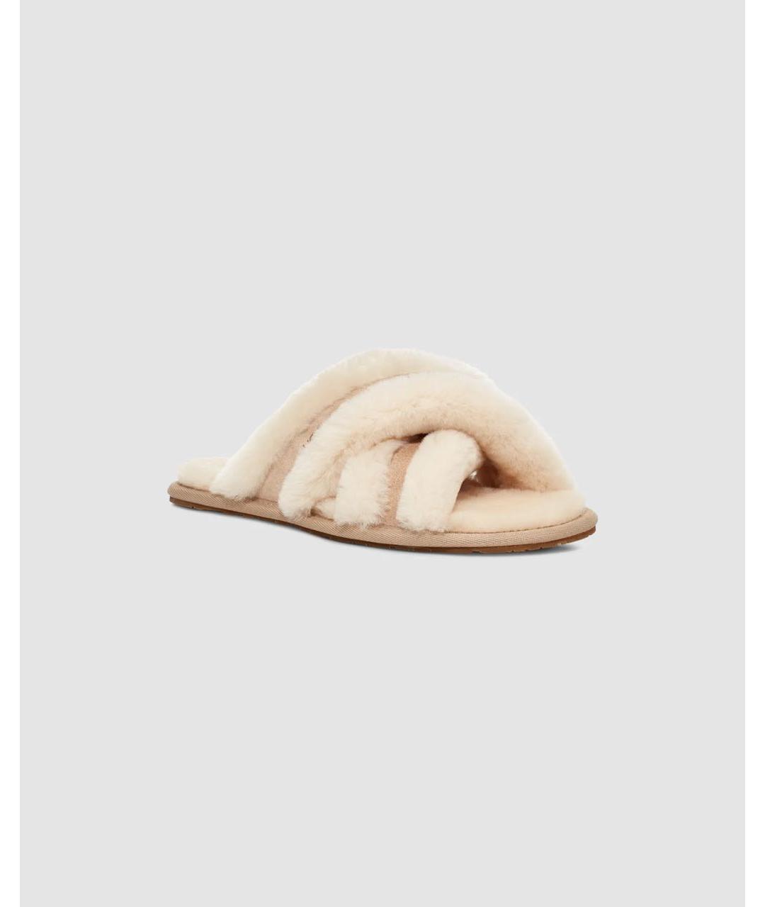 UGG AUSTRALIA Бежевые мюли, фото 2