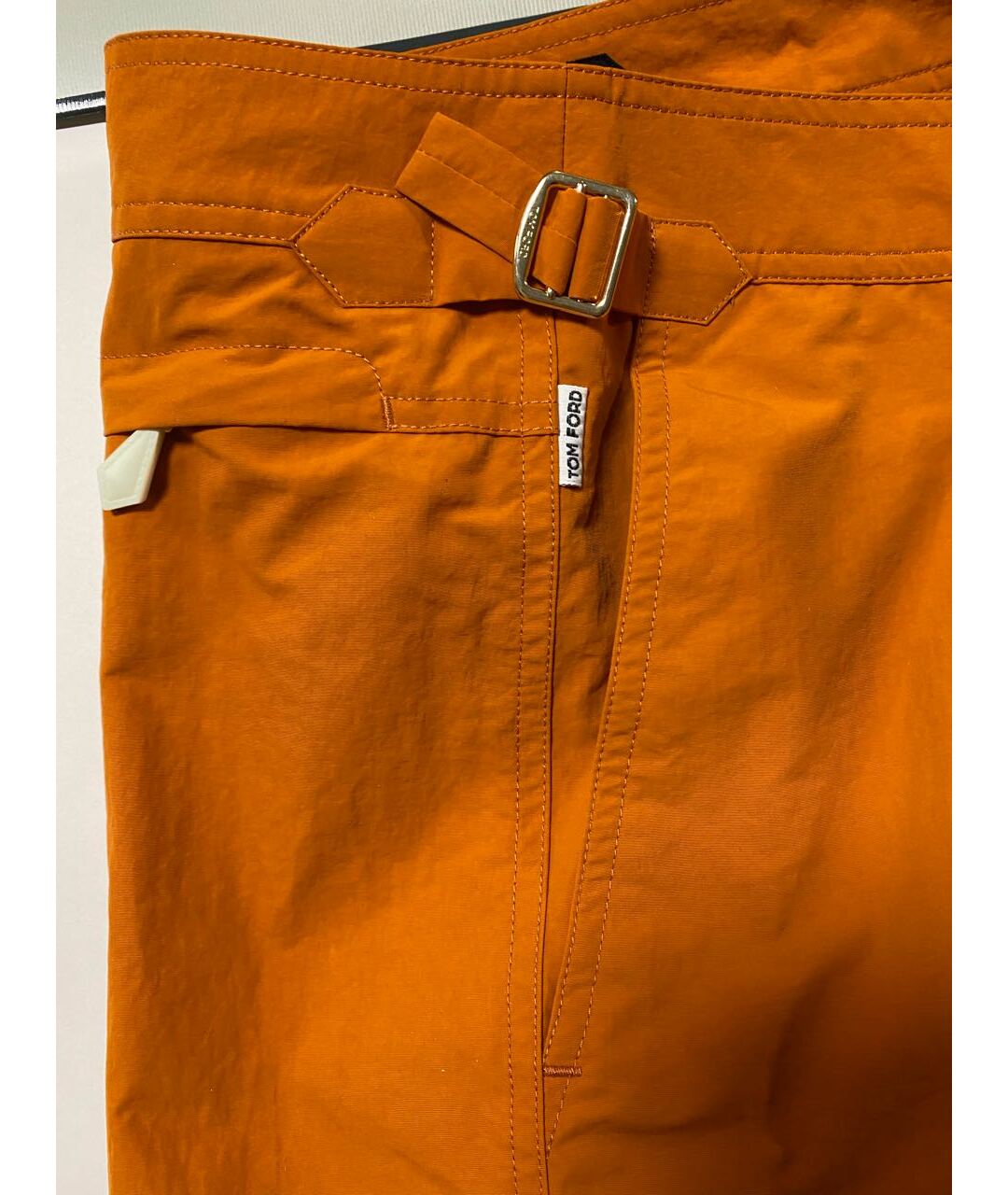 TOM FORD Оранжевое полиамидовые шорты, фото 4