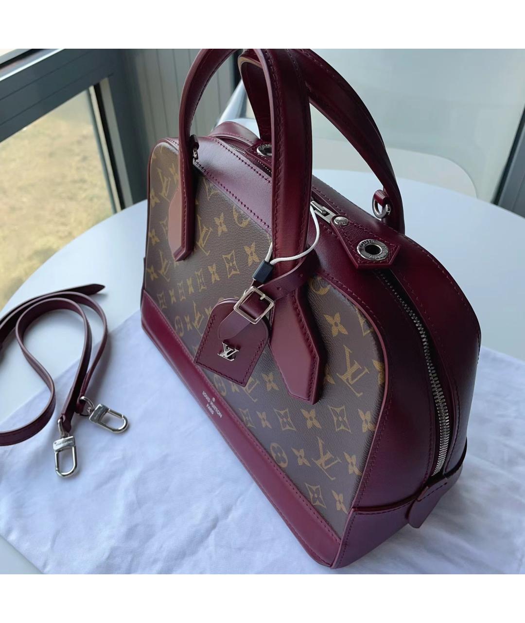 LOUIS VUITTON Красная кожаная сумка через плечо, фото 4