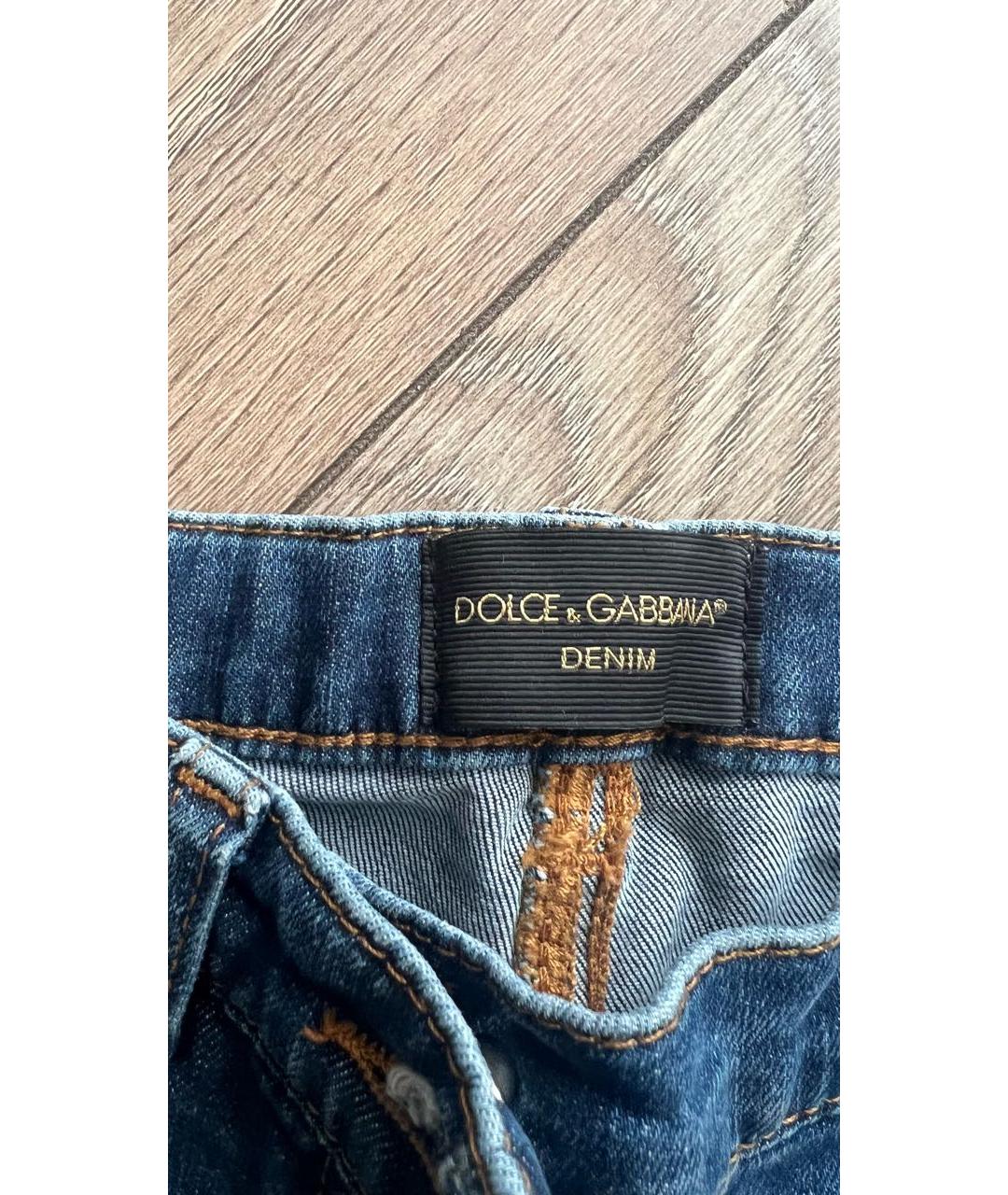 DOLCE&GABBANA Синие деним детские джинсы, фото 4